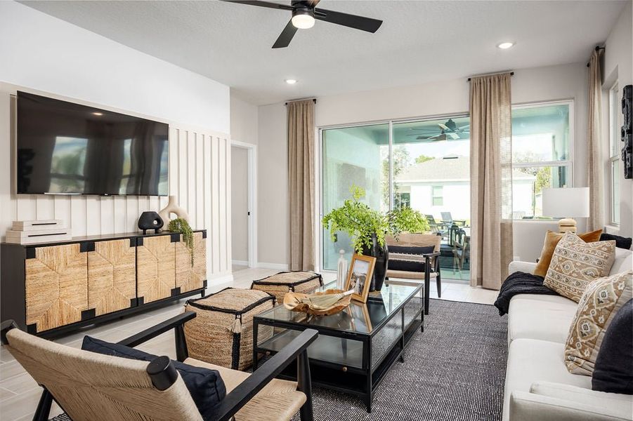 Representative furnished interior of a home built from the Meadowood by Risewell Homes in St. Johns Preserve, Palm Bay (Image 9). Representative furnished interior of a home built from the Meadowood by Risewell Homes in St. Johns Preserve, Palm Bay (Image 9).