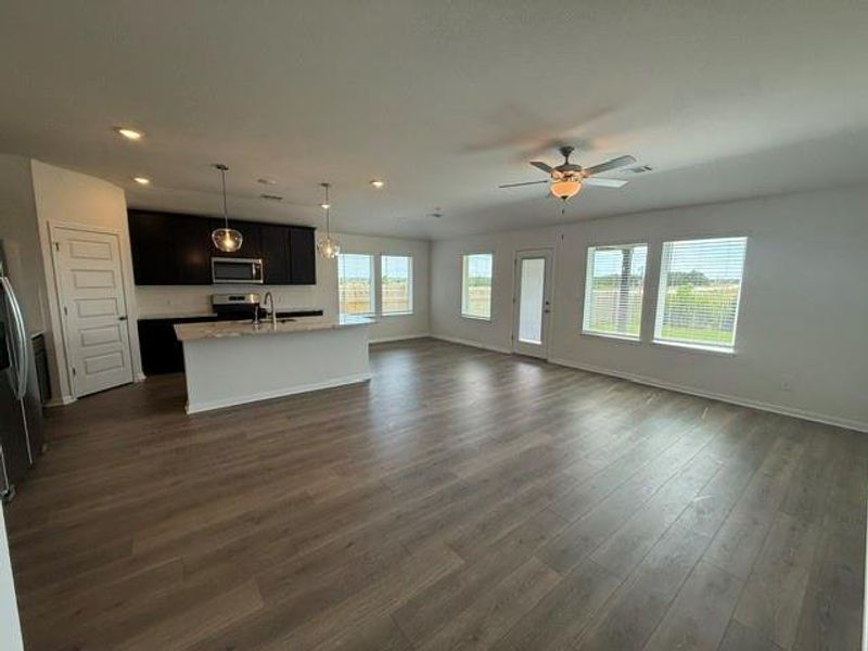 Spacious, unfurnished interior of a new home in Butler Farms - Boulevard Collection, Liberty Hill (Image 8). Spacious, unfurnished interior of a new home in Butler Farms - Boulevard Collection, Liberty Hill (Image 8).