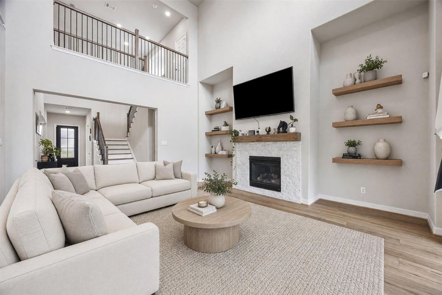 Furnished interior view inside a new home in Westland Ranch, League City (Image 11).