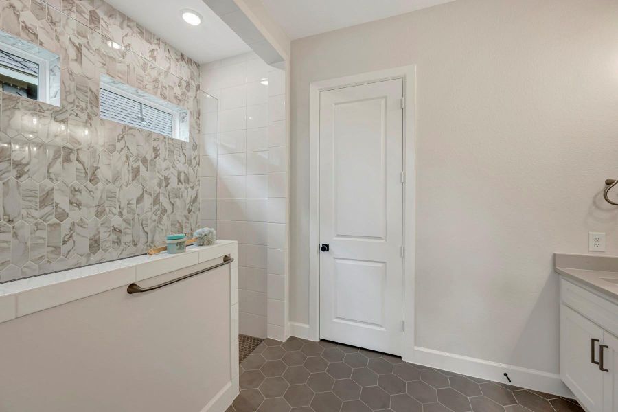 Furnished interior view inside a new home in Grange 45' Homesites, Katy (Image 14).