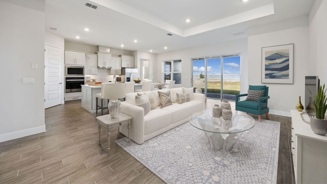 Representative furnished interior of a home built from the Everett by D.R. Horton in Buena Lago, St. Cloud (Image 7).