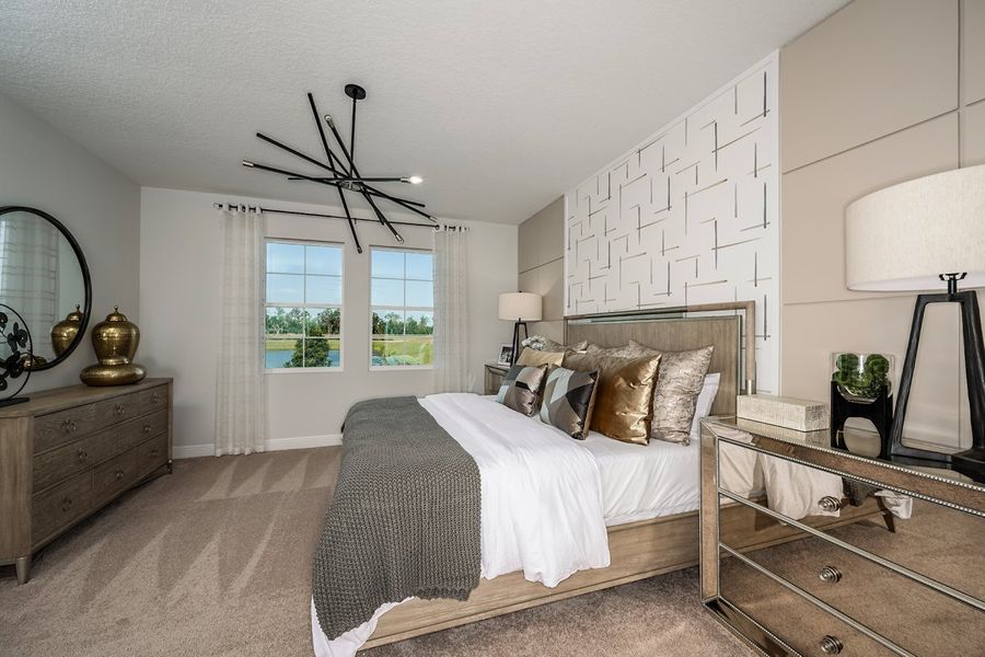 Representative furnished interior of a home built from the Coquina by Casa Fresca Homes in Mirada, San Antonio (Image 9).