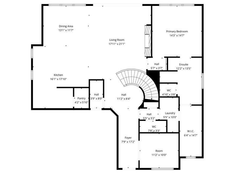 2D floor plan layout of this home in Woodforest – 60', Montgomery, TX (Image 5). 2D floor plan layout of this home in Woodforest – 60', Montgomery, TX (Image 5).