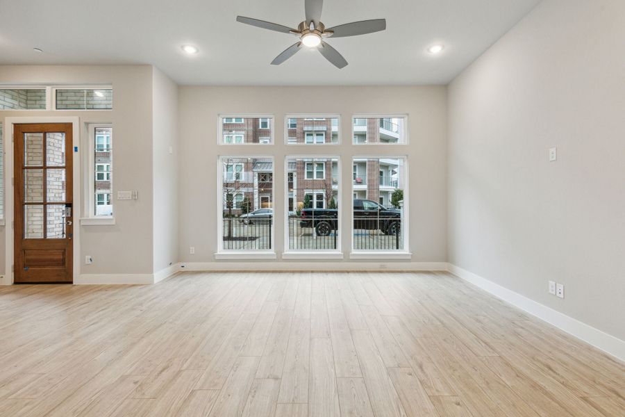 Spacious, unfurnished interior of a new home in Newman Village Townhomes, Frisco (Image 10).