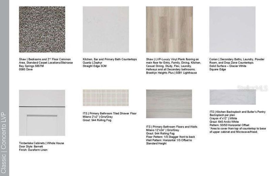 Design Selections ~ Home is under construction, selections are subject to change