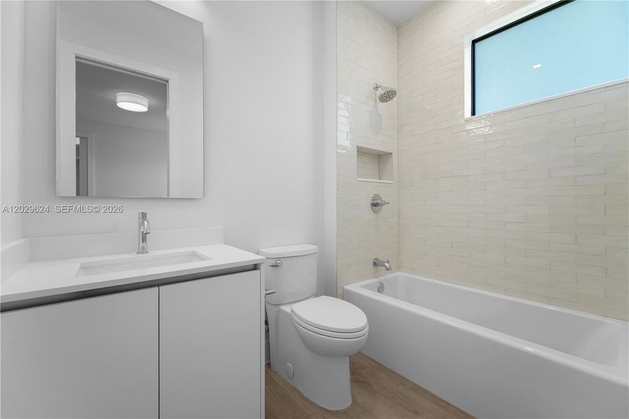 Furnished interior view inside a new home in , Miami (Image 14).