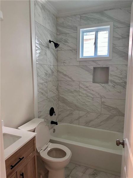 Furnished interior view inside a new home in , Atlanta (Image 3).