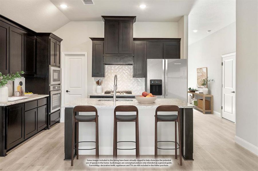 Furnished interior view inside a new home in Star Ranch Classic 50, Godley (Image 13).