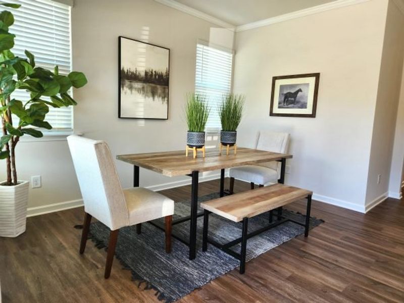 Representative furnished interior of a home built from the Waterford Townhome by Piedmont Residential in The Retreat at Browns Ridge, Newnan (Image 6).