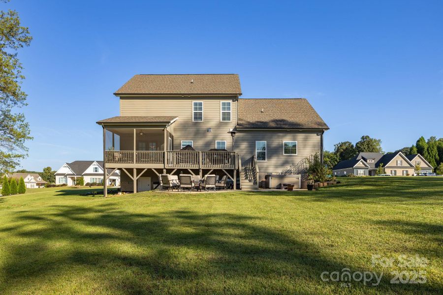 Front exterior of a new home in , Mocksville, NC, highlighting curb appeal (Image 24).