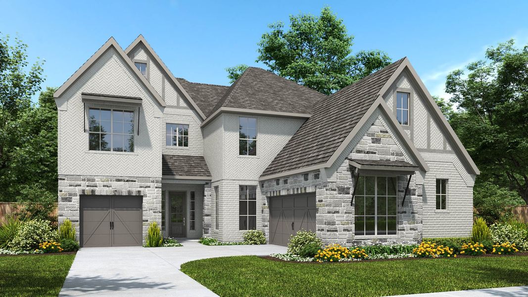 Representative exterior photo of a completed home built from the 567A by Britton Homes in StarView, Prosper, TX (Image 5).