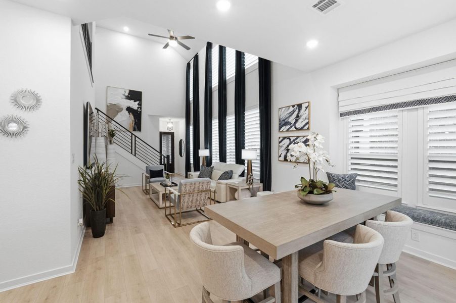 Furnished interior view inside a new home in Bridgeland Central, Cypress (Image 26).