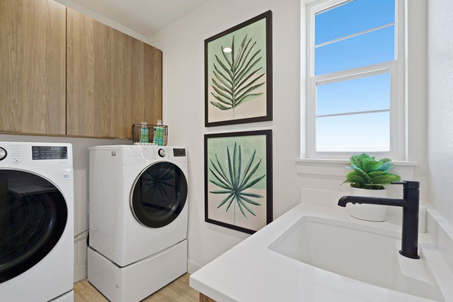 Representative furnished interior of a home built from the 4 by Trumark Homes in Festival at RainDance, Windsor (Image 17).