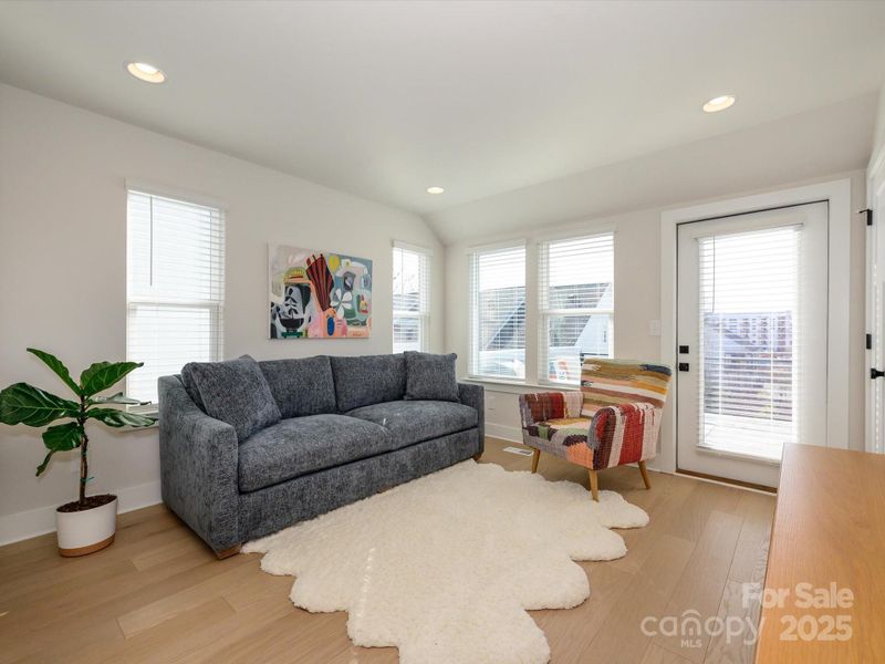 On this third floor, this is where the magic happens.  A huge loft, with a closet, and access to the roof top terrace.