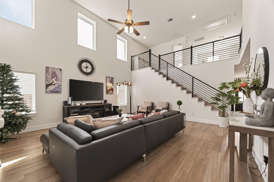 Furnished interior view inside a new home in Massey Oaks, Pearland (Image 9).