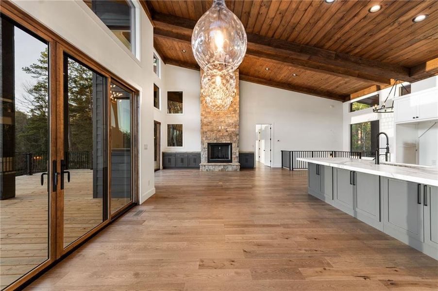 Exterior details and patio area of a home in , Blue Ridge (Image 34).