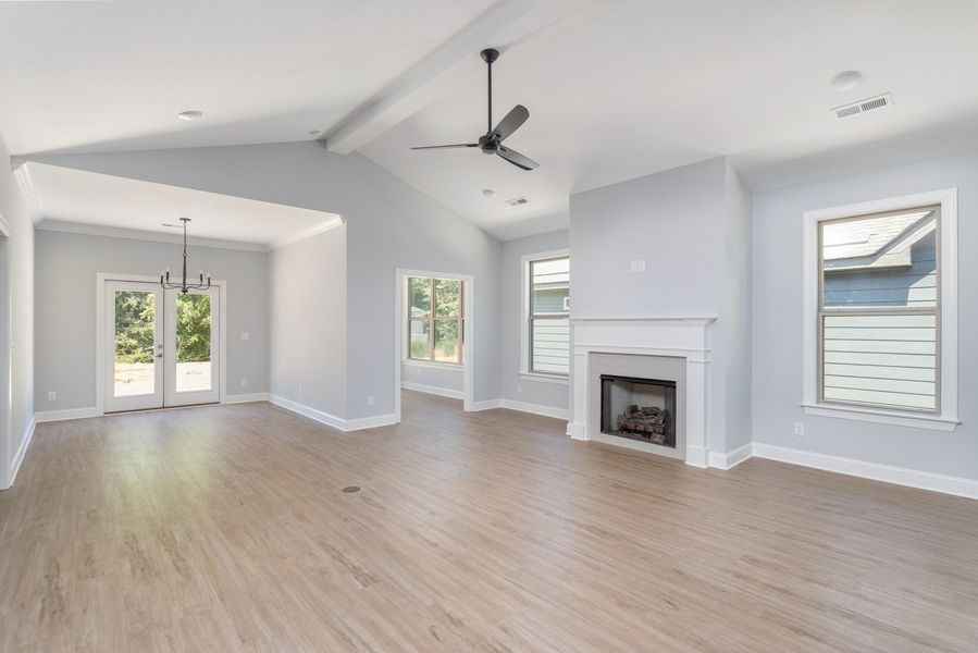 Representative unfurnished interior of a home built from the The Hunter by Greentech Homes LLC in The Thicket at Sedman Hills, Hixson (Image 14).