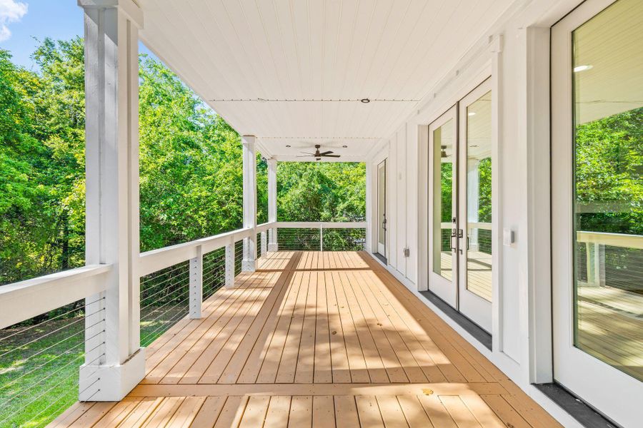 Exterior details and patio area of a home in , Charleston (Image 37). Exterior details and patio area of a home in , Charleston (Image 37).