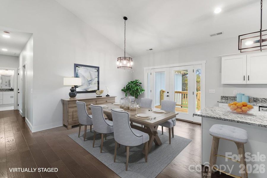 Furnished interior view inside a new home in , Mars Hill (Image 8).