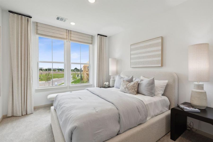 You'll find nicely sized secondary bedrooms in our Madeleine floor plan.