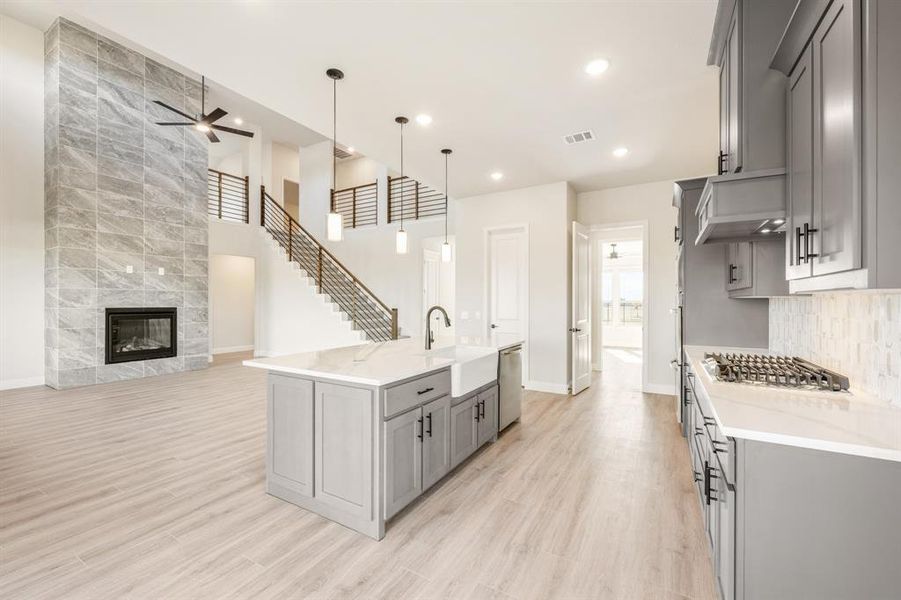 Furnished interior view inside a new home in The Oaks, Red Oak (Image 9).
