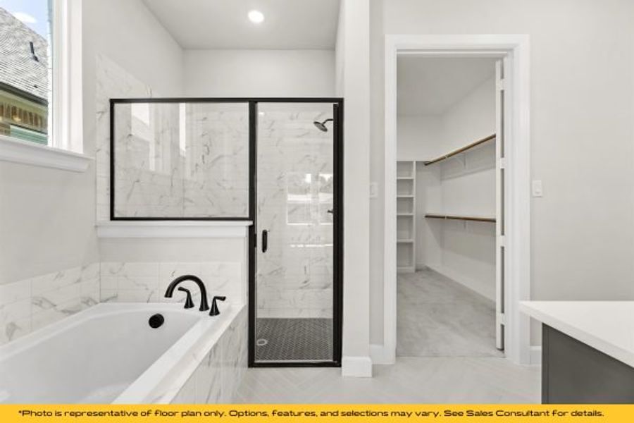 Representative furnished interior of a home built from the The Barbados by Stonefield Homes in The Highlands, Rockwall (Image 44).