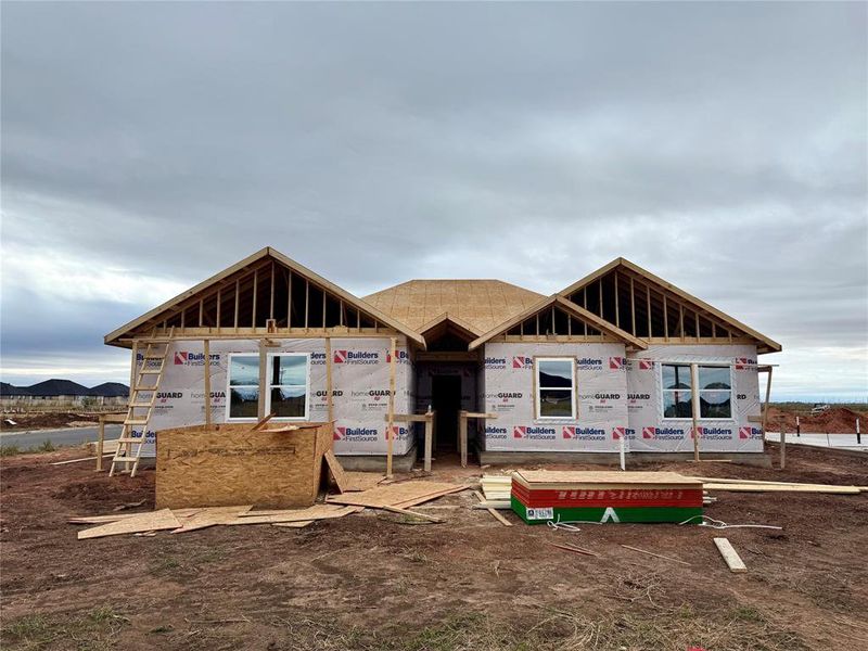 In-progress construction of a new home in , Abilene, TX (Image 3).