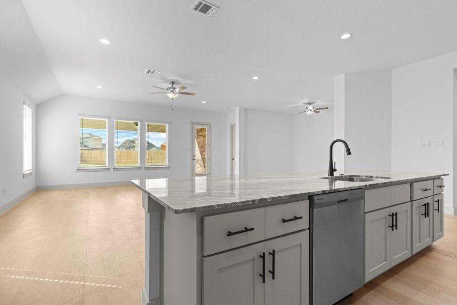 Furnished interior view inside a new home in Westland Ranch 60' Homesites, League City (Image 6).