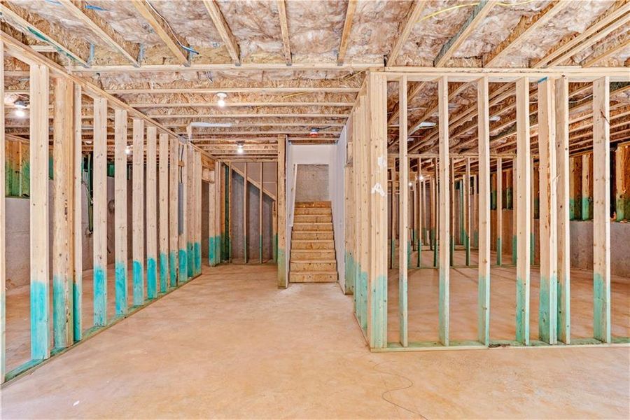 In-progress construction of a new home in Waters Edge, Mansfield, GA (Image 28).