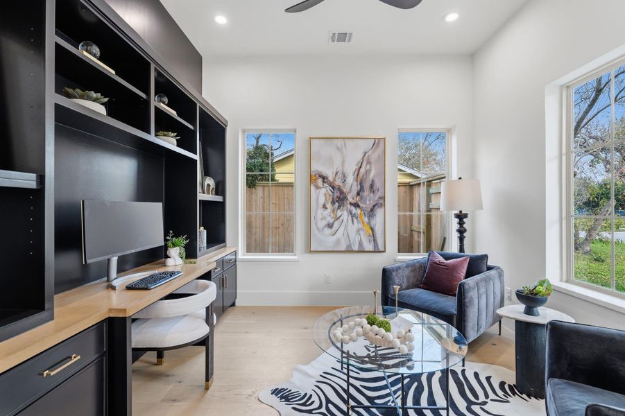Furnished interior view inside a new home in , Houston (Image 34).