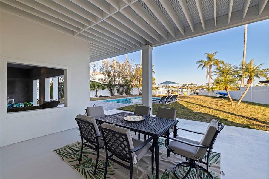 Exterior details and patio area of a home in , Treasure Island (Image 21). Exterior details and patio area of a home in , Treasure Island (Image 21).