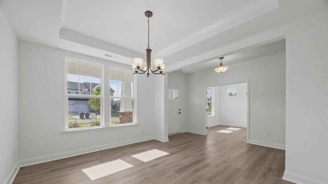 The Norris Plan by DRB Homes in McBride Indian Trail, NC - Dining The Norris Plan by DRB Homes in McBride Indian Trail, NC - Dining