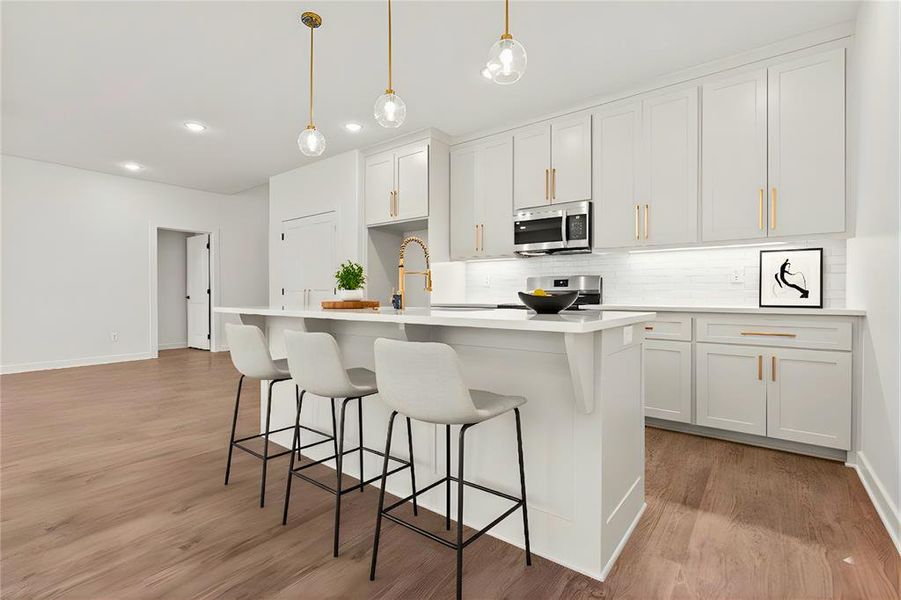 Furnished interior view inside a new home in , Hideaway (Image 8).