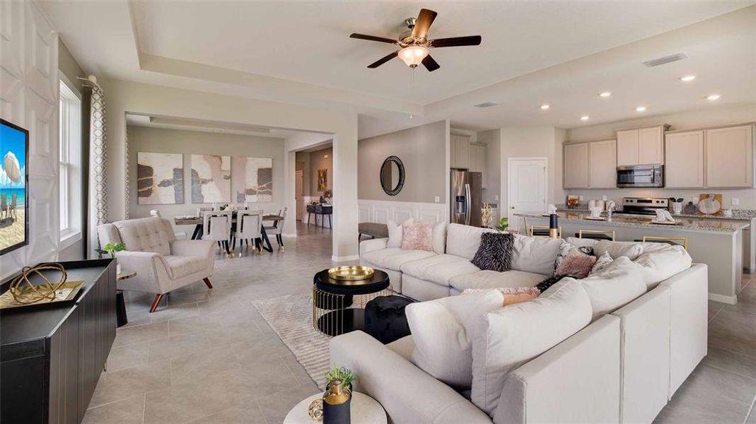 Furnished interior view inside a new home in , Wesley Chapel (Image 8).