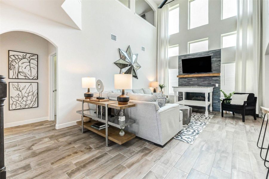 Furnished interior view inside a new home in , Manvel (Image 12). Furnished interior view inside a new home in , Manvel (Image 12).