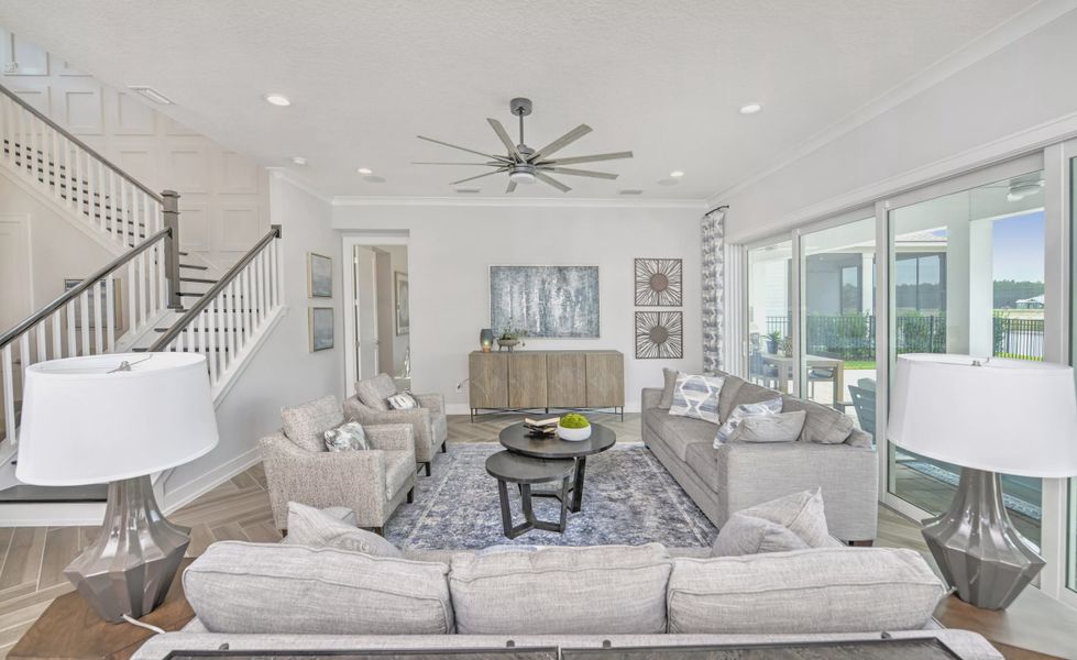 Furnished interior view inside a new home in Middlebourne, St. Johns (Image 7).