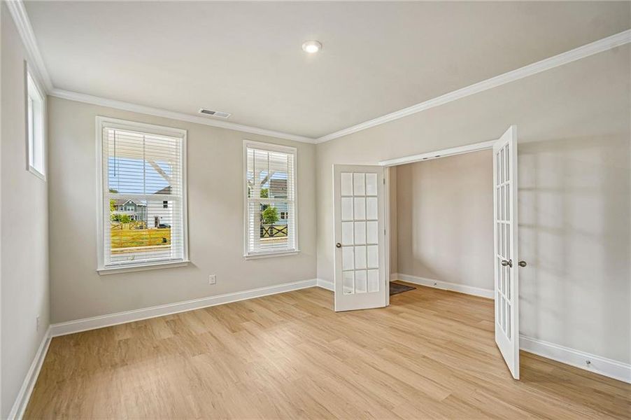Spacious, unfurnished interior of a new home in Wehunt Meadows, Hoschton (Image 16). Spacious, unfurnished interior of a new home in Wehunt Meadows, Hoschton (Image 16).