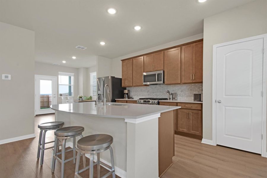 Furnished interior view inside a new home in The Cottages at Lariat, Liberty Hill (Image 8).