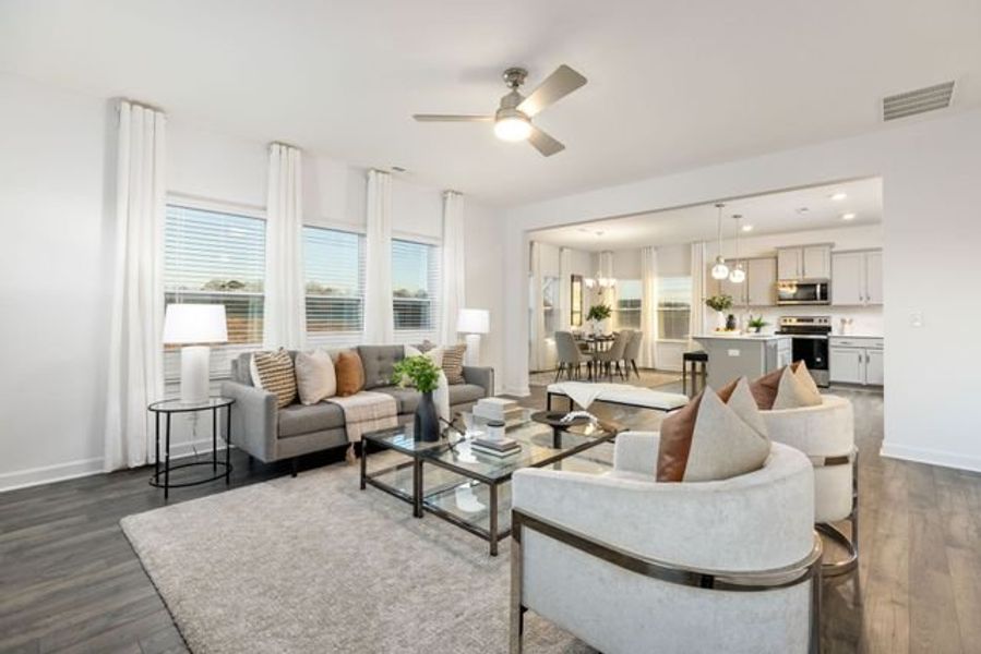 Representative furnished interior of a home built from the Calhoun by True Homes in Edgewater - The Greens, Lancaster (Image 9). Representative furnished interior of a home built from the Calhoun by True Homes in Edgewater - The Greens, Lancaster (Image 9).