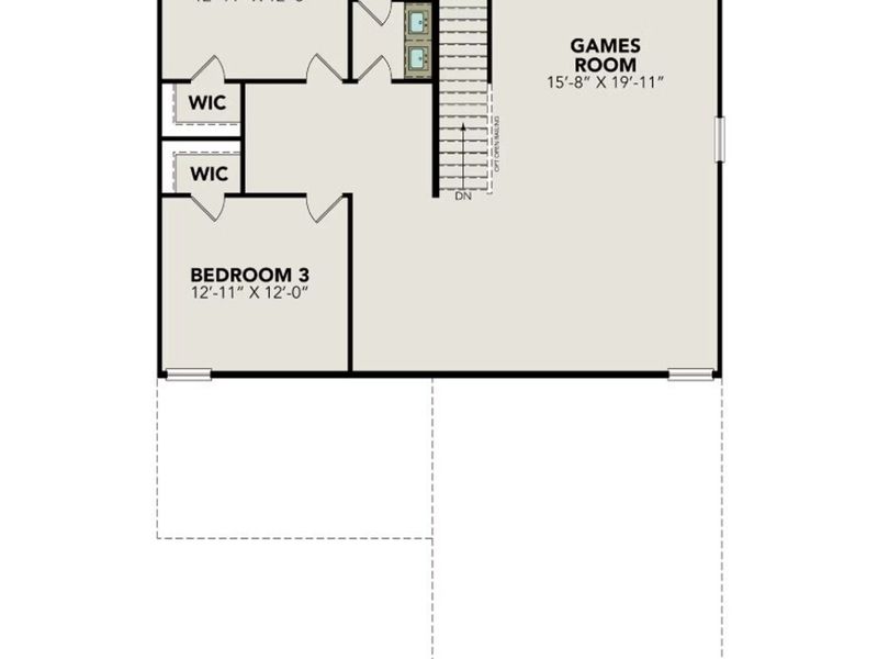 2D floor plan layout of this home in Horizon Pointe, Converse, TX (Image 6).
