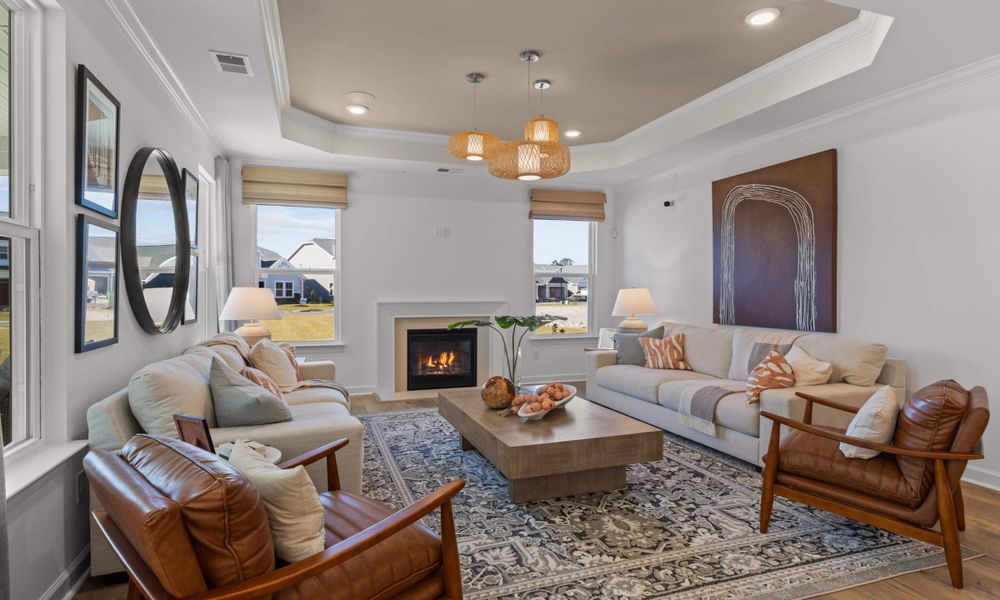 Furnished interior view inside a new home in Bridgewater - Shorehaven Village, Little River (Image 21).