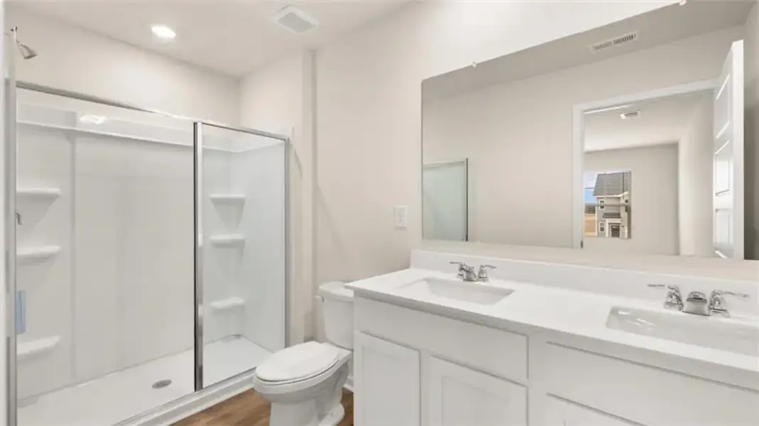 Furnished interior view inside a new home in The Gables at Agricultural Village, Perry (Image 6).