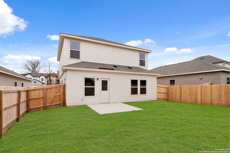 Front exterior of a new home in Somerset Trails, San Antonio, TX, highlighting curb appeal (Image 2). Front exterior of a new home in Somerset Trails, San Antonio, TX, highlighting curb appeal (Image 2).