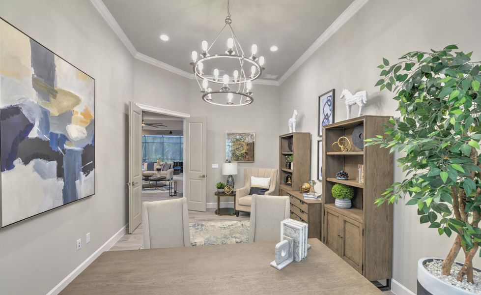 Furnished interior view inside a new home in The Reserve at Plantation Bay, Bunnell (Image 32).