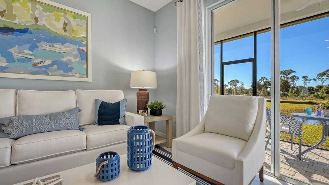 Representative furnished interior of a home built from the Avery by Neal Communities in Grand Park, Sarasota (Image 10).