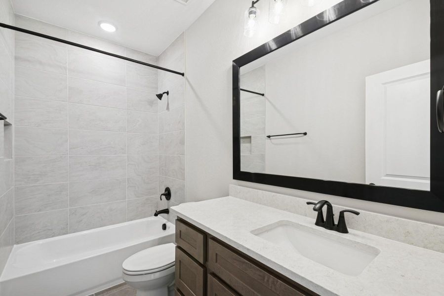 Furnished interior view inside a new home in Grange 45' Homesites, Katy (Image 6). Furnished interior view inside a new home in Grange 45' Homesites, Katy (Image 6).