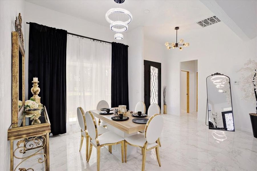 Furnished interior view inside a new home in , Pittsburg (Image 11).