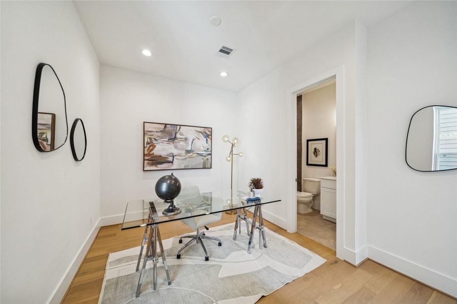 Furnished interior view inside a new home in West 21st Residences, Houston (Image 23).