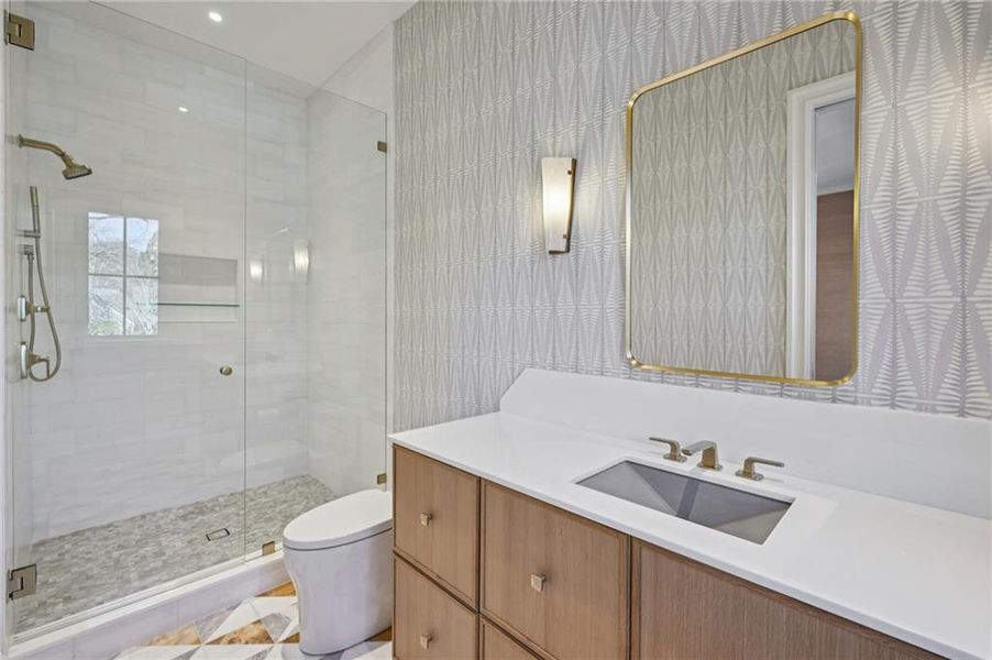 Furnished interior view inside a new home in , Atlanta (Image 40). Furnished interior view inside a new home in , Atlanta (Image 40).