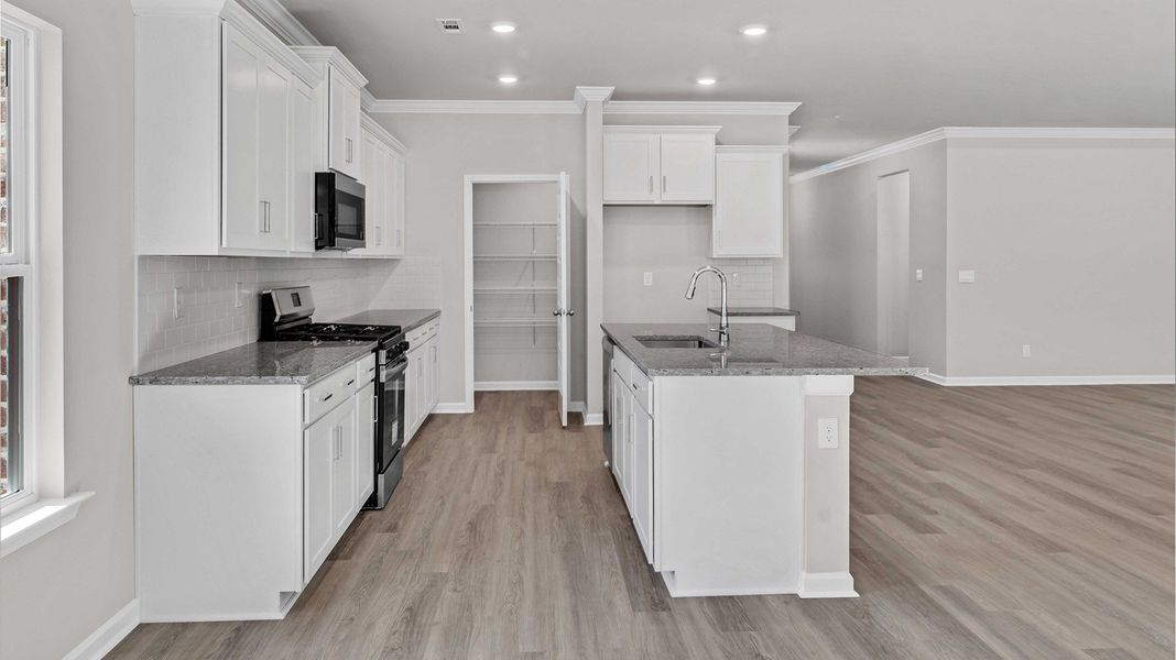 Representative furnished interior of a home built from the Fraser by D.R. Horton in Riverwood Gardens, Oakland (Image 6).